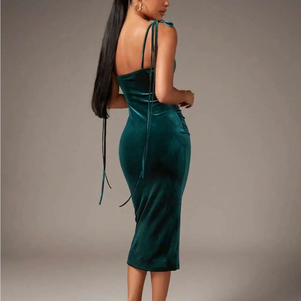 Dark green dress - Picture 2 of 6